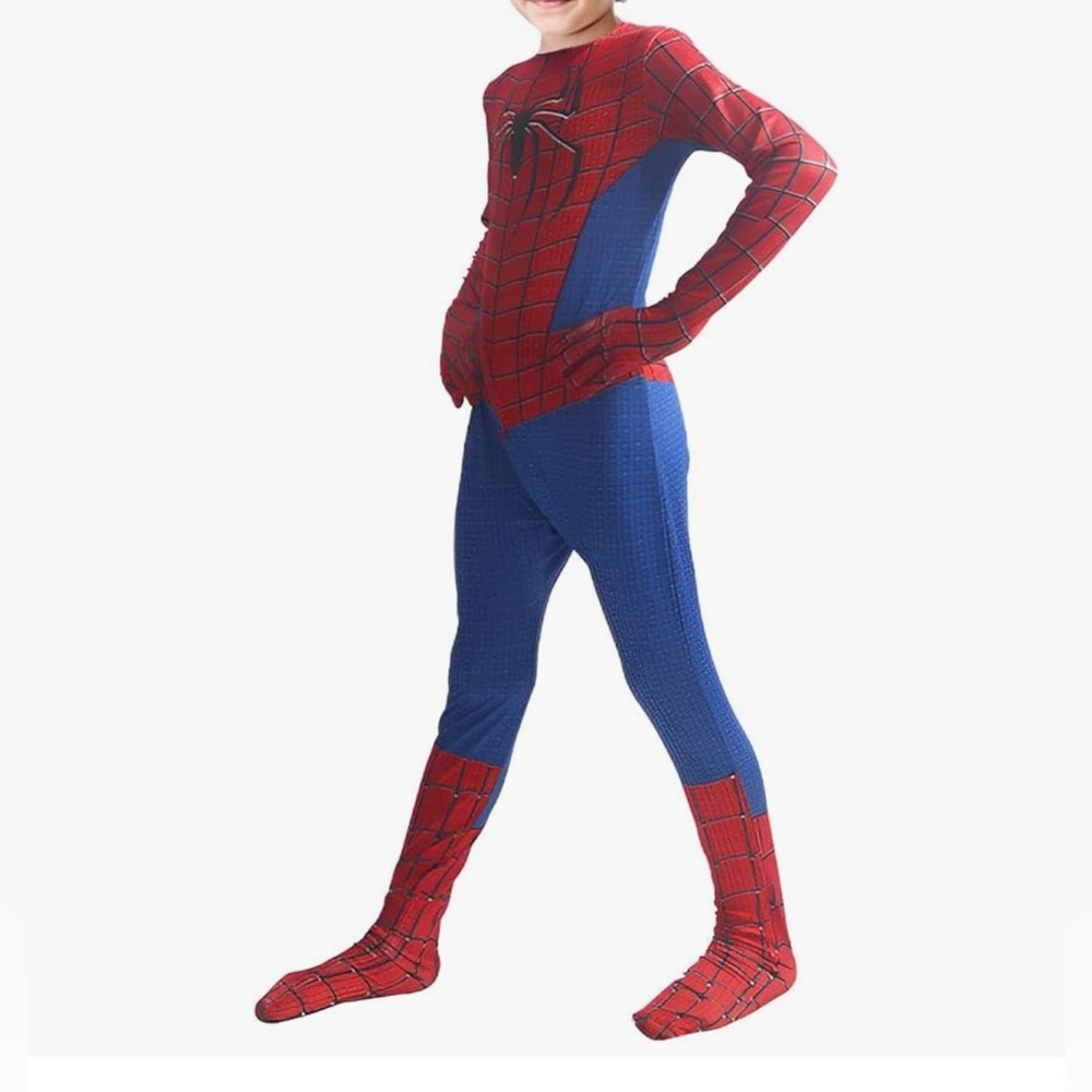 Uniwirtec Heroic Web Crawler Kids Costume - Red and Blue